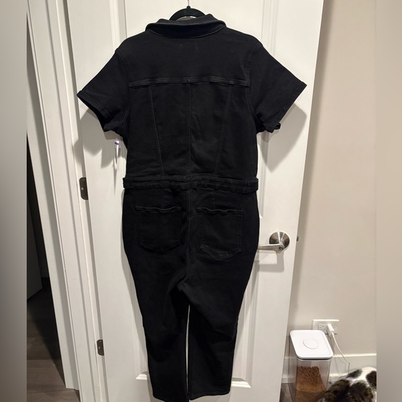 Good American Black Denim Jumpsuit - Picture 6 of 12